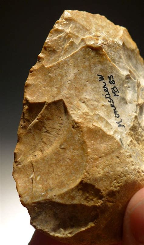Large Museum Class Neanderthal Mousterian Flint Handaxe Of Ingenious