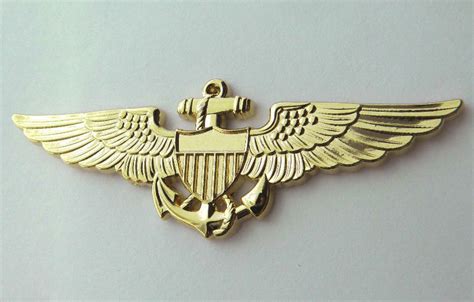 Usmc Marines Marine Corps Aviator Gold Colored Wings Lapel Pin Badge