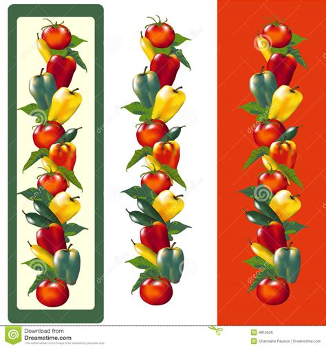 Solo 100 kcal a porzione! Peperoni e pomodori illustrazione vettoriale ...