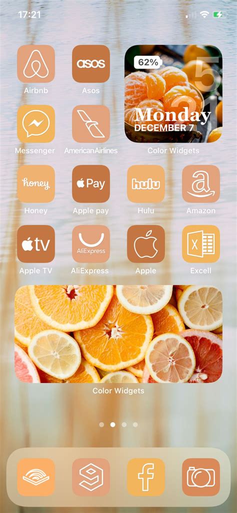 Orange App Icons Aesthetic Ios 14 Sunset Orange Icons 1000 Etsy App