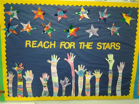 Space Theme Bulletin Board Reach For The Stars Space