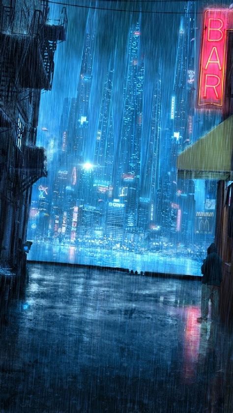 Please contact us if you want to publish a rain anime wallpaper on our site. Rainy Night Street - The iPhone Wallpapers