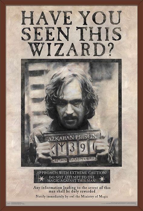 The Wizarding World Harry Potter Sirius Black Wanted Poster Wall Poster 22 375 X 34