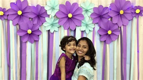 Very Easy Simple Paper Flower Decoration For Birthday Easy Birthday