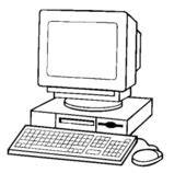 Computer Black And White Monitor Clip Art Clipartix