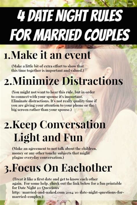Date Night Rules For Married Couples Married And Naked Married