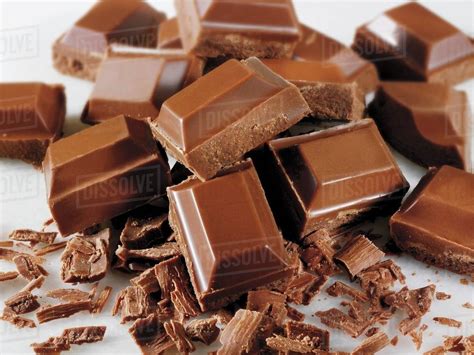 Lots Of Chocolate Pieces Stock Photo Dissolve