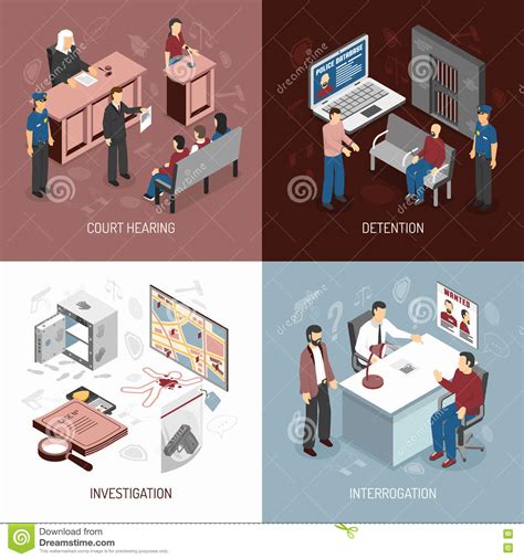 Law System Isometric Concept Stock Vector - Illustration of judgment ...
