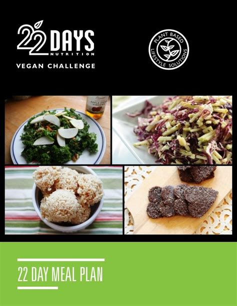 22 Days Vegan Challenge Recipe Book1 22 Day Vegan Diet Vegan Diet Plan Whole Foods Vegan