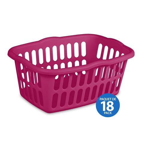 Sterilite 53l Laundry Basket Pink 18 Pk Walmart Canada