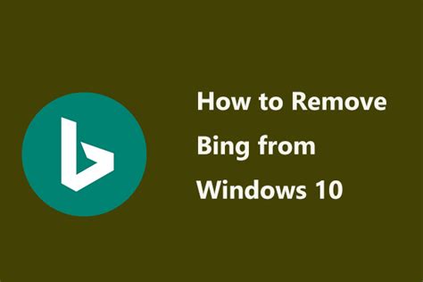 How To Get Rid Of Bing Search On Windows Image To U