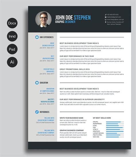 Simple, easy to use and free! 40 Best 2020's Creative Resume/CV Templates | Free cv ...