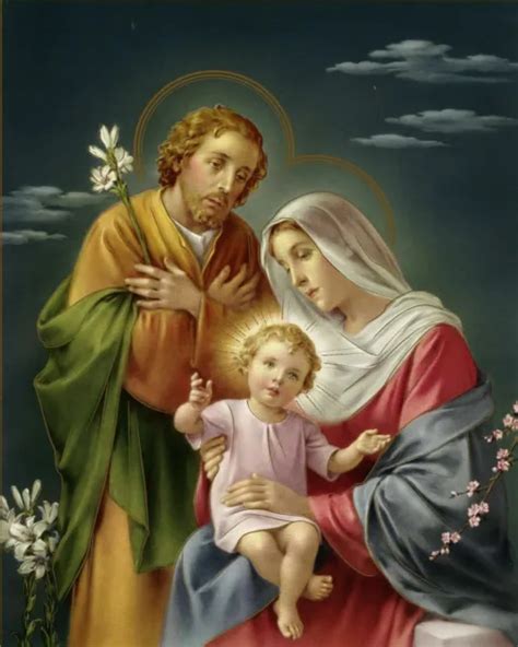 CATHOLIC PRINT PICTURE HOLY FAMILY X Ready To Be Framed PicClick