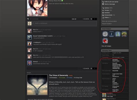 Enhanced Steam Now With Cool Links On Profile