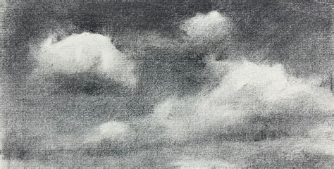 How To Draw Clouds Drawing Clouds With Charcoal