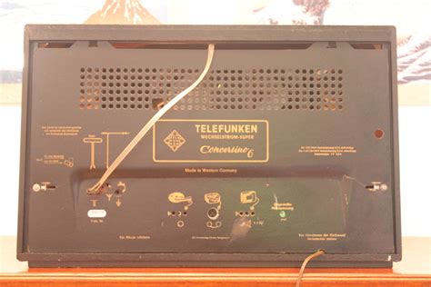 Telefunken Concertino 6 Antica Radio