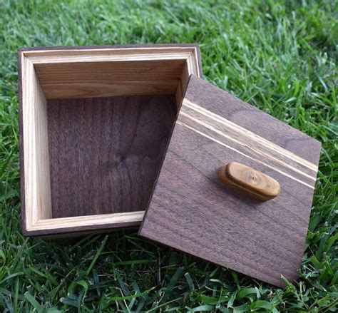 Keepsake Jewelry T Storage Box Made Of Walnut Oak And Ash Etsy