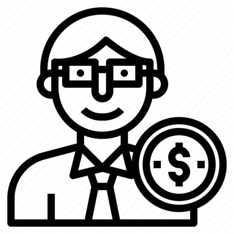 Business Businessman Finance Invester Investment Money Icon