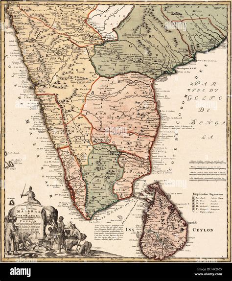 Sri Lanka Ceylon Antique Map Carte De L Isle De Ceylo