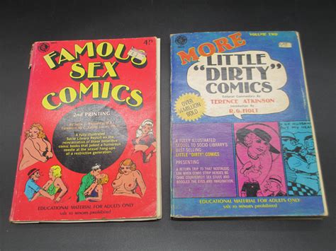 lot vintage adult comic books