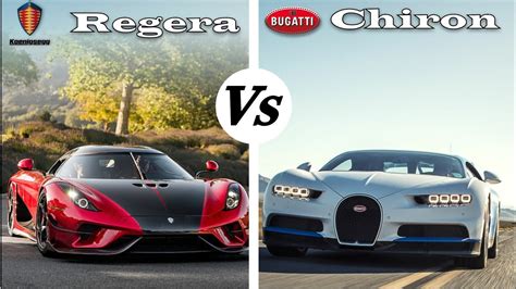 Bugatti Chiron Vs Koenigsegg Regera Car Comparison Tv Specs Performance Engine Sound And