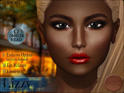 Second Life Marketplace Cocoches Lizzy Omega Head Applier Choco