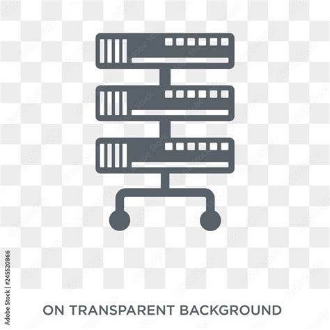 Proxy Server Icon Trendy Flat Vector Proxy Server Icon On Transparent