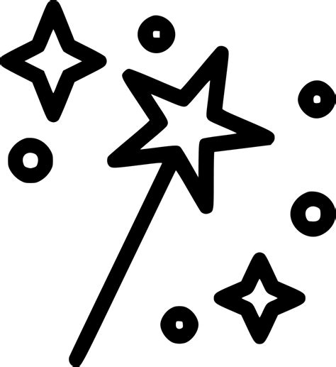 Magic Star Wand Fantasy Party Svg Png Icon Free Download 556306