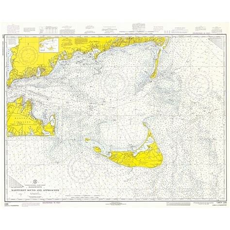 Buy Nautical Chart Nantucket Sound And Approaches Ca 1973 Poster