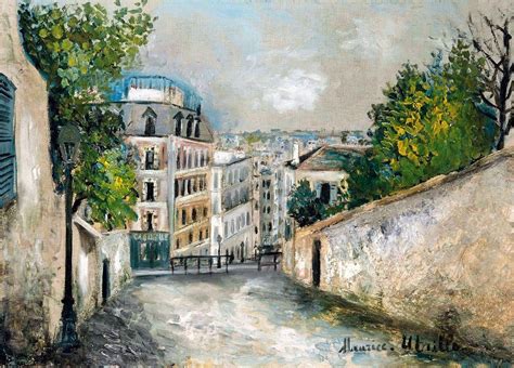 Maurice Utrillo Rue Du Mont Cenis Paris 1914 Amedeo Modigliani