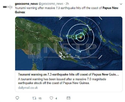 Earthquake Of Magnitude 7 Hits Papua New Guinea Usgs New Straits