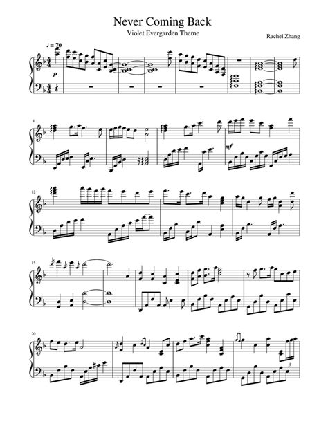 Download And Print In Pdf Or Midi Free Sheet Music For Violet