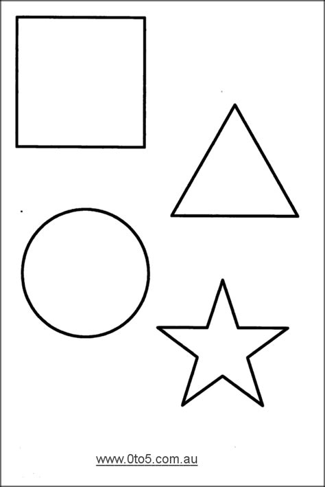 Shapes To Cut Out Printable