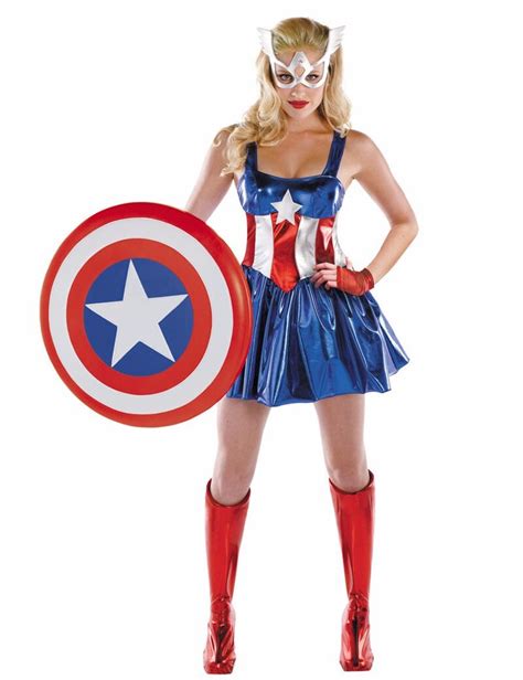 Women Captain America Costumes Sexy Halloween Costumes Cosplay Sexy