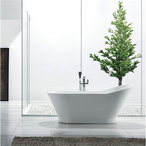 Whirlpool bathtubs, jetted bathtubs, clawfoot tubs & more! Jade Bath Celine 59 inch Acrylic Oval Freestanding Soaker ...