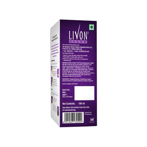 Livon color protect hair serum for women, 59ml | uv protect, smooth glossy hair. Buy Livon Serum For Dry & Rough Hair,For 24 Hour Frizz ...