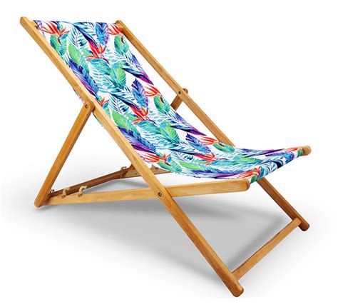 Cette chilienne en bois possède une toile agrafée d'une excellente résistance. Chilienne Bois Motif Floral Tropical Vert et Mauve L130cm ...