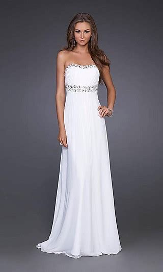buying white strapless dress online