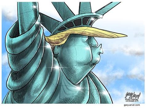 Cartoonist Gary Varvel Trumps Statue Of Liberty Makeover