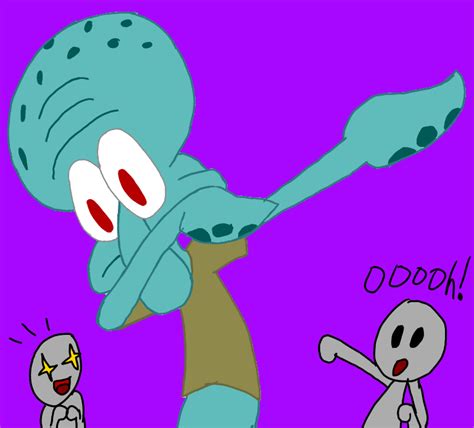 Squidward Dab By Mymydraws3 On Deviantart