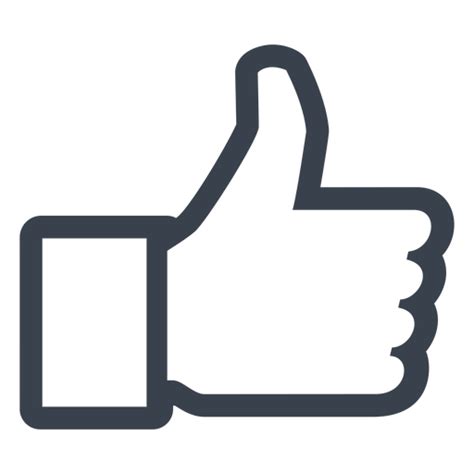 Facebook Like Icon Transparent Png And Svg Vector File