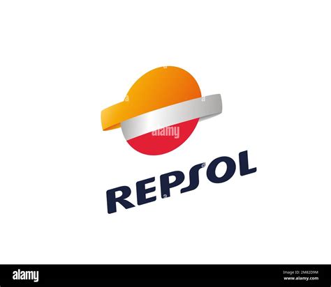 Repsol Rotated Logo White Background Stock Photo Alamy