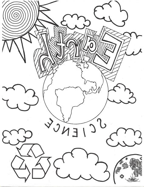 18 Inspirational Science Coloring Pages Photos Earth Science Middle