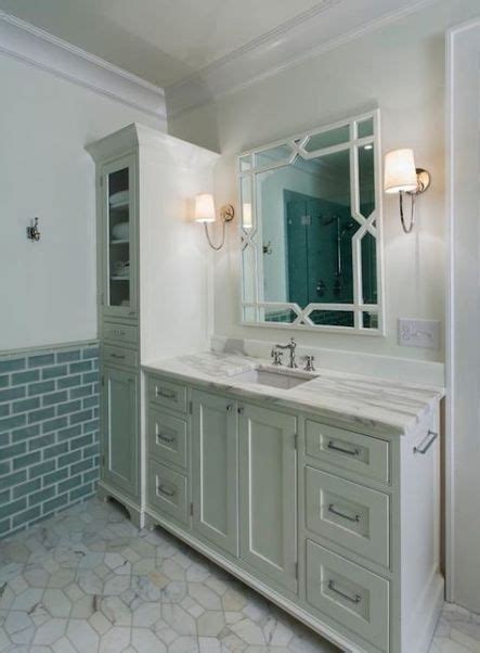 Find new double bathroom vanities for your home at joss & main. Best Bathroom Vanity With Tower Floors 57+ Ideas | Bathroom linen cabinet, Green bathroom ...