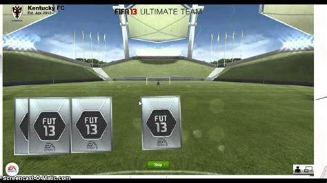Fifa 13 Ultimate Team Pack Opening Youtube