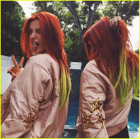Bella Thorne Just Dyed Her Hair Red And Yellow Photo 1050497 Photo Gallery Just Jared Jr