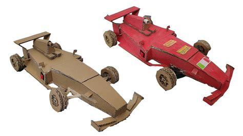 How To Make Cardboard F1 Racing Car Youtube