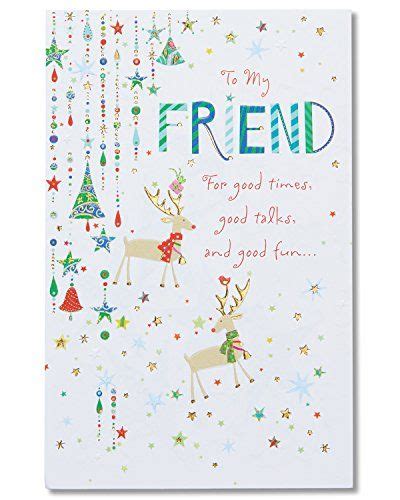 American Greetings Joys Christmas Card For Friend With Foil 5777142