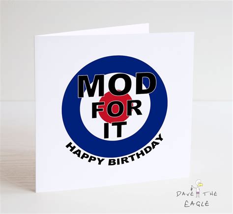 Northern Soul Birthday Card Mod For It Etsy