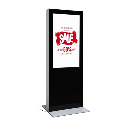 Two Sided Digital Advertising Totem With Monitors 49 Digital Stand Advertising Stand Retioeu